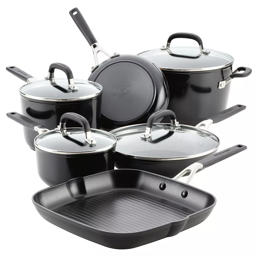 KitchenAid® 10-pc. Hard-Anodized Nonstick Cookware Set 3 KitchenAid® 10-pc. Hard-Anodized Nonstick Cookware Set