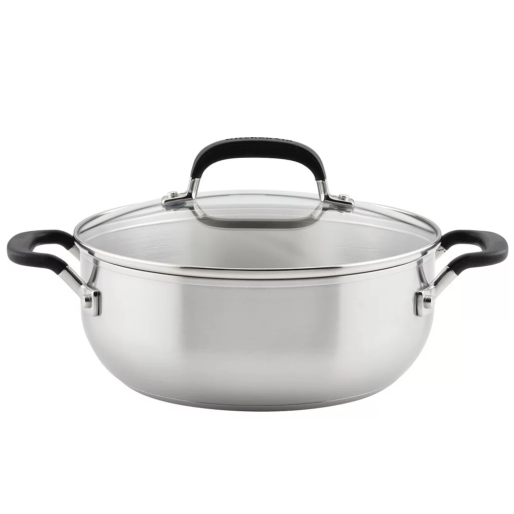 KitchenAid® 4-qt. Stainless Steel Casserole With Lid 3 KitchenAid® 4-qt. Stainless Steel Casserole With Lid