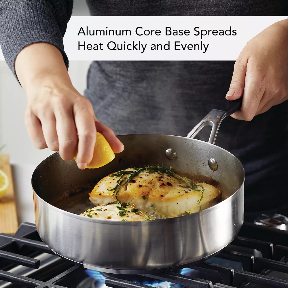 KitchenAid® 10-pc. Stainless Steel Cookware Set 6 KitchenAid® 10-pc. Stainless Steel Cookware Set - Image 4