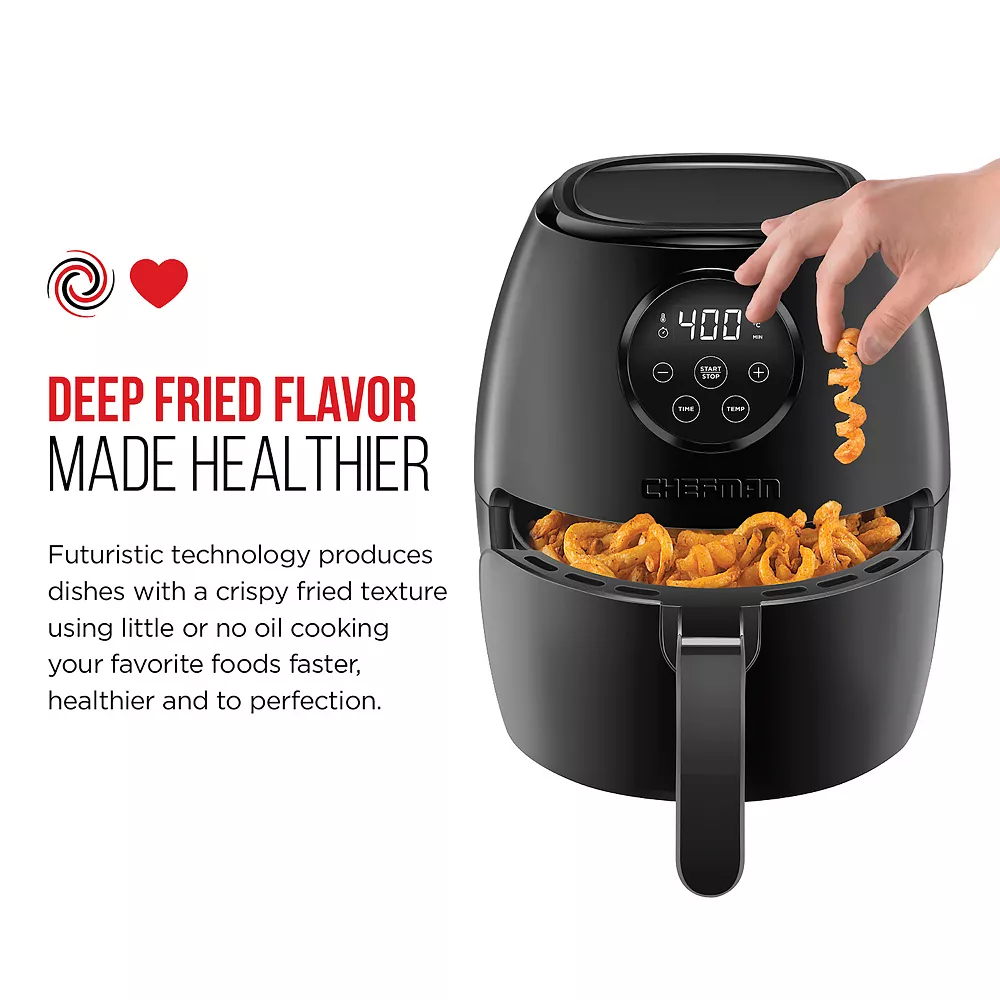 Chefman TurboFry 3.6-qt. Air Fryer Oven With Digital Touch Screen 5 Chefman TurboFry 3.6-qt. Air Fryer Oven With Digital Touch Screen - Image 3