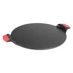 Lodge 15-in. Seasoned Cast-Iron Pizza Pan With Silicone Grips