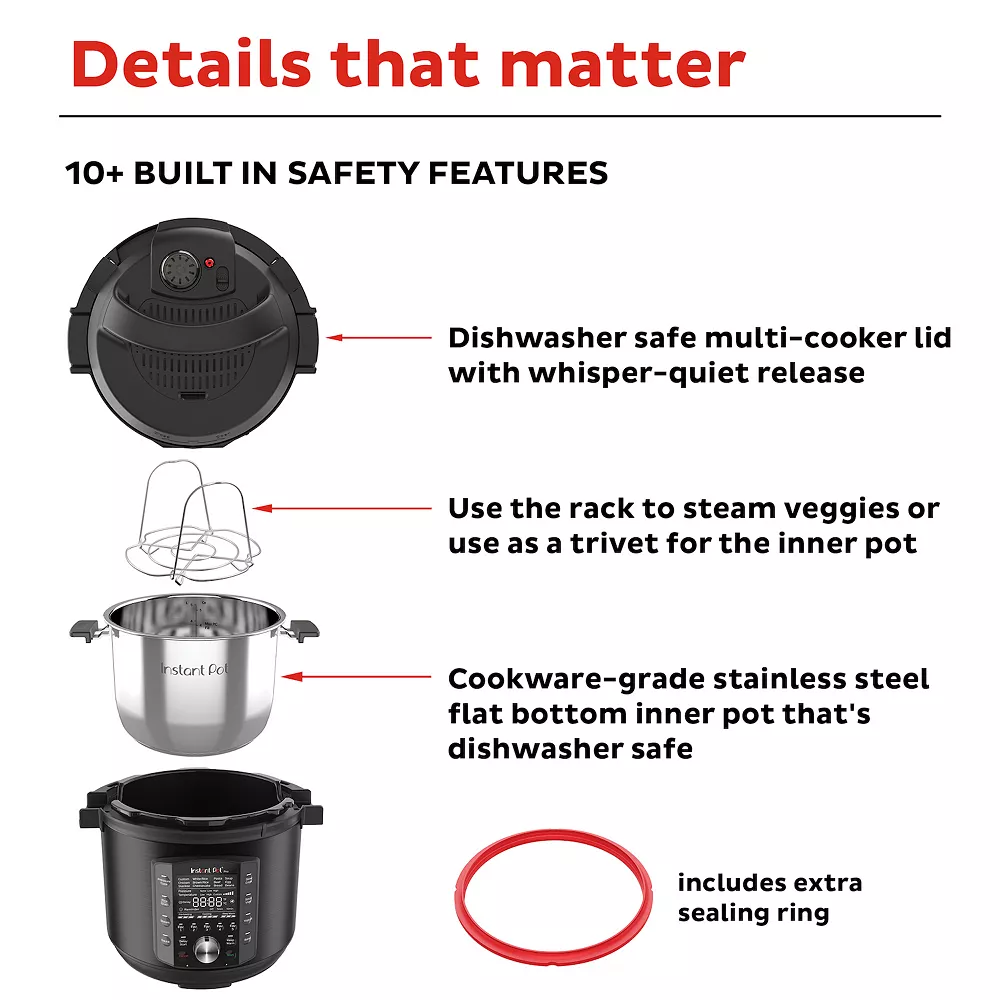 Instant Pot Pro 8-qt. Multi-Use Pressure Cooker 8 Instant Pot Pro 8-qt. Multi-Use Pressure Cooker - Image 6