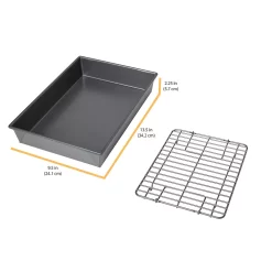 Chicago Metallic Pro Nonstick Roast & Broil Baking Pan With Rack -Home-Kitchen 5559404 ALT5