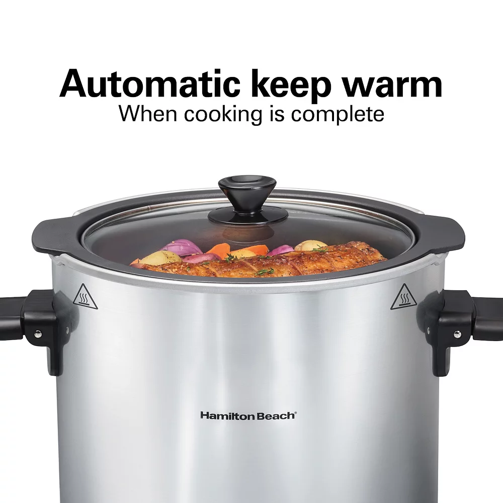 Hamilton Beach Sear & Cook Programmable 10-qt. Stockpot Slow Cooker 7 Hamilton Beach Sear & Cook Programmable 10-qt. Stockpot Slow Cooker - Image 5