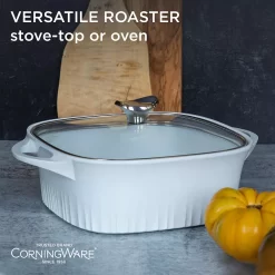 CorningWare Nonstick Cast-Aluminum 3.2-qt. Roaster With Glass Lid -Home-Kitchen 5567918 ALT2