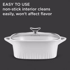 CorningWare Nonstick Cast-Aluminum 3.2-qt. Roaster With Glass Lid -Home-Kitchen 5567918 ALT4