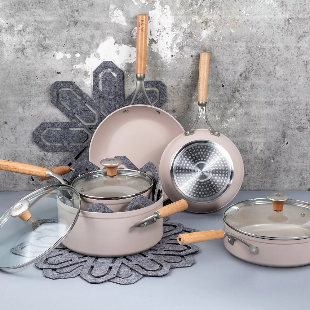 Brooklyn Steel Co. Atmosphere 12-pc. Aluminum Nonstick Cookware Set 4 Brooklyn Steel Co. Atmosphere 12-pc. Aluminum Nonstick Cookware Set - Image 2