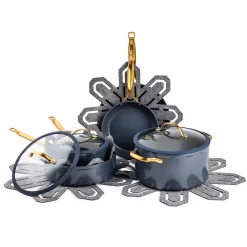 Brooklyn Steel Co. Jupiter 12-pc. Ceramic Blue Cookware Set