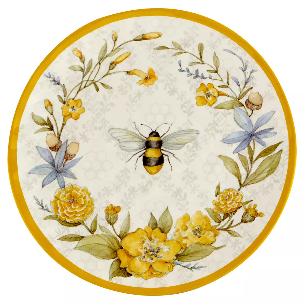 Certified International Bee Sweet 6-pc. Dinner Plate Set 4 Certified International Bee Sweet 6-pc. Dinner Plate Set - Image 2