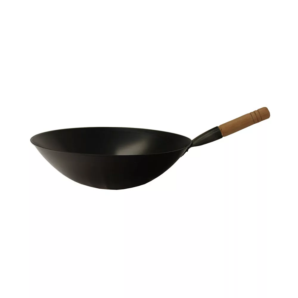 Sunpentown 17' Cool Roll Iron Wok, Handle (Induction Ready) 3 Sunpentown 17' Cool Roll Iron Wok, Handle (Induction Ready)