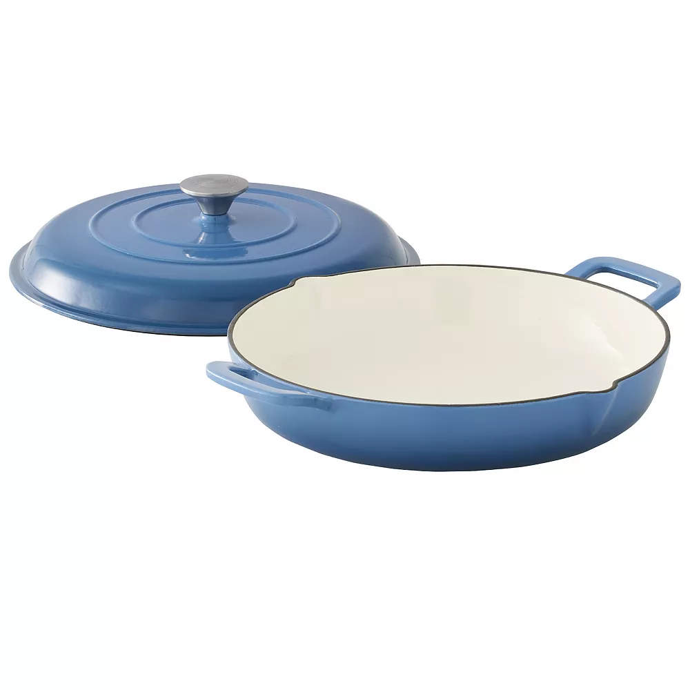 Food Network™ 3.5-qt. Enameled Cast-Iron Braiser With Lid 3 Food Network™ 3.5-qt. Enameled Cast-Iron Braiser With Lid