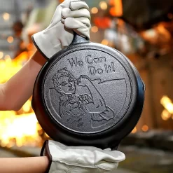 Lodge "We Can Do It" Rosie The Riveter Seasoned Cast-Iron Skillet -Home-Kitchen 5656502 ALT