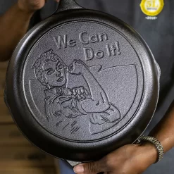 Lodge "We Can Do It" Rosie The Riveter Seasoned Cast-Iron Skillet -Home-Kitchen 5656502 ALT2