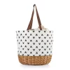 Disney's Mickey Mouse Silhouette Coronado Canvas & Willow Basket Tote By Picnic Time