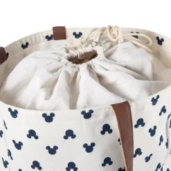 Disney's Mickey Mouse Silhouette Coronado Canvas & Willow Basket Tote By Picnic Time -Home-Kitchen 5671987 ALT5