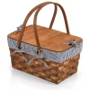 Picnic Time Kansas Handwoven Wood Picnic Basket 2 Picnic Time Kansas Handwoven Wood Picnic Basket -Home-Kitchen 5671993