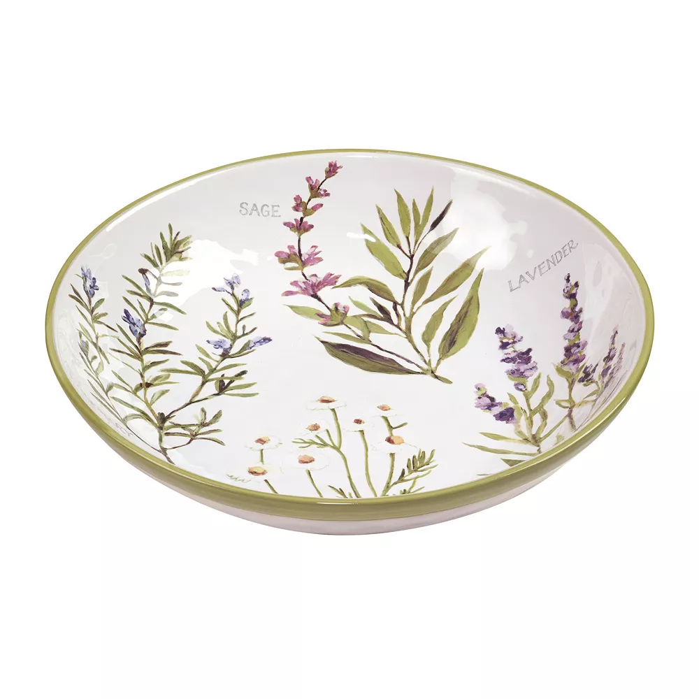 Certified International Fresh Herbs Serving Bowl 3 Certified International Fresh Herbs Serving Bowl