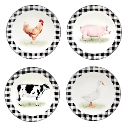 Certified International On The Farm 4-pc. Salad Plate Set