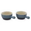 Crock-Pot 22oz Artisan Stoneware Soup Bowl W/ Handle, 2-Pack, Gray Gradient -Home-Kitchen 5713287