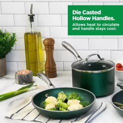 Granitestone Diamond Classic Emerald Green 10-pc. Nonstick Cookware Set -Home-Kitchen 5718964 ALT7