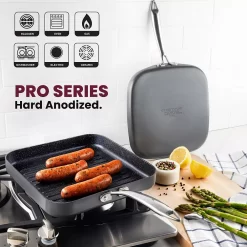 Granitestone Diamond Pro 2-pc. Hard-Anodized Nonstick Grill & Griddle Pan Set 11 Granitestone Diamond Pro 2-pc. Hard-Anodized Nonstick Grill & Griddle Pan Set -Home-Kitchen 5718966 ALT4