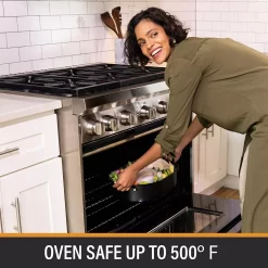 Granitestone Diamond Nonstick Oval Roasting Pan With Lid 12 Granitestone Diamond Nonstick Oval Roasting Pan With Lid -Home-Kitchen 5719143 ALT4