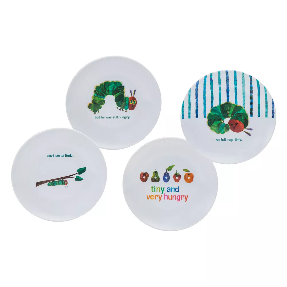 Godinger Silver World Of Eric Carle "The Very Hungry Caterpillar" 4-pc. Kids' Melamine Plate Set 3 Godinger Silver World Of Eric Carle "The Very Hungry Caterpillar" 4-pc. Kids' Melamine Plate Set
