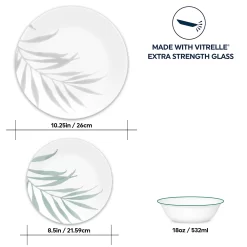 Corelle Solar Print 12-pc. Dinnerware Set -Home-Kitchen 5726292 ALT4