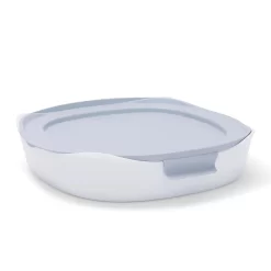Rubbermaid DuraLite Glass Bakeware, 1.75-Quart Square Baking Dish, Cake Pan, Or Casserole Dish With Lid