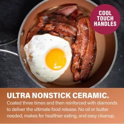 Gotham Steel Hammered 15-pc. Aluminum Nonstick Cookware & Bakeware Set -Home-Kitchen 5749625 ALT3