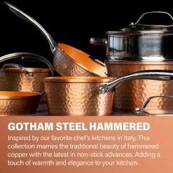Gotham Steel Hammered 15-pc. Aluminum Nonstick Cookware & Bakeware Set -Home-Kitchen 5749625 ALT5