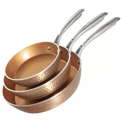 Gotham Steel Hammered 3-pc. Nonstick Frypan Set -Home-Kitchen 5749628 ALT2