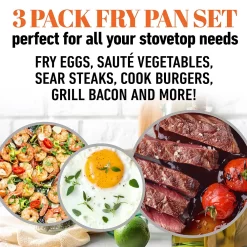 Gotham Steel 3-pc. Ti-Ceramic Nonstick Frypan Set 10 Gotham Steel 3-pc. Ti-Ceramic Nonstick Frypan Set -Home-Kitchen 5749629 ALT2