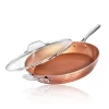 Gotham Steel Hammered 14-in. Nonstick Deep Saute Pan With Lid 2 Gotham Steel Hammered 14-in. Nonstick Deep Saute Pan With Lid -Home-Kitchen 5749635