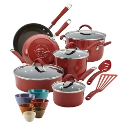 Rachael Ray Cucina 18-pc. Hard Enamel Nonstick Cookware & Prep Bowl Set