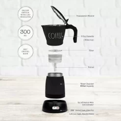 Rae Dunn Italian-Style Espresso Maker 8 Rae Dunn Italian-Style Espresso Maker -Home-Kitchen 5755136 ALT2