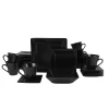 10 Strawberry Street Nova Square 30-pc. Dinnerware Set -Home-Kitchen 5758052 Matte Black