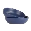 10 Strawberry Street Wazee Matte 2-pc. Serving Bowl Set -Home-Kitchen 5758055 Midnight Blue