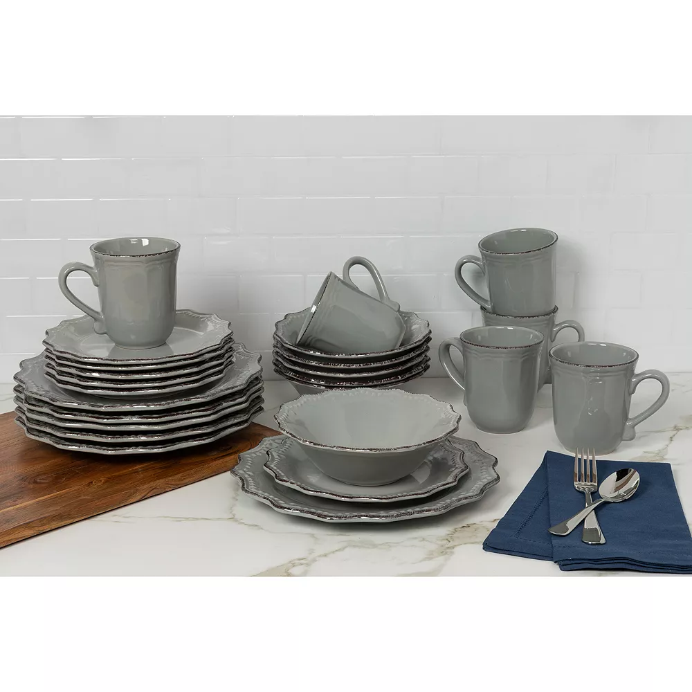10 Strawberry Street Oxford 24-pc. Dinnerware Set 6 10 Strawberry Street Oxford 24-pc. Dinnerware Set - Image 4