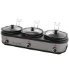 MegaChef Triple 2.5-qt. Slow Cooker & Buffet Server 1 MegaChef Triple 2.5-qt. Slow Cooker & Buffet Server -Home-Kitchen 5763550 Silver