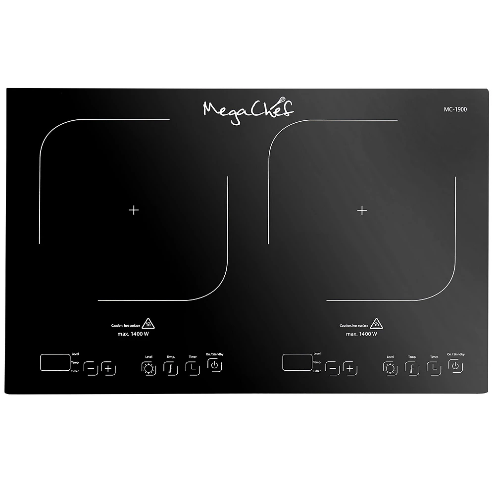 MegaChef Portable Dual-Induction Cooktop 3 MegaChef Portable Dual-Induction Cooktop