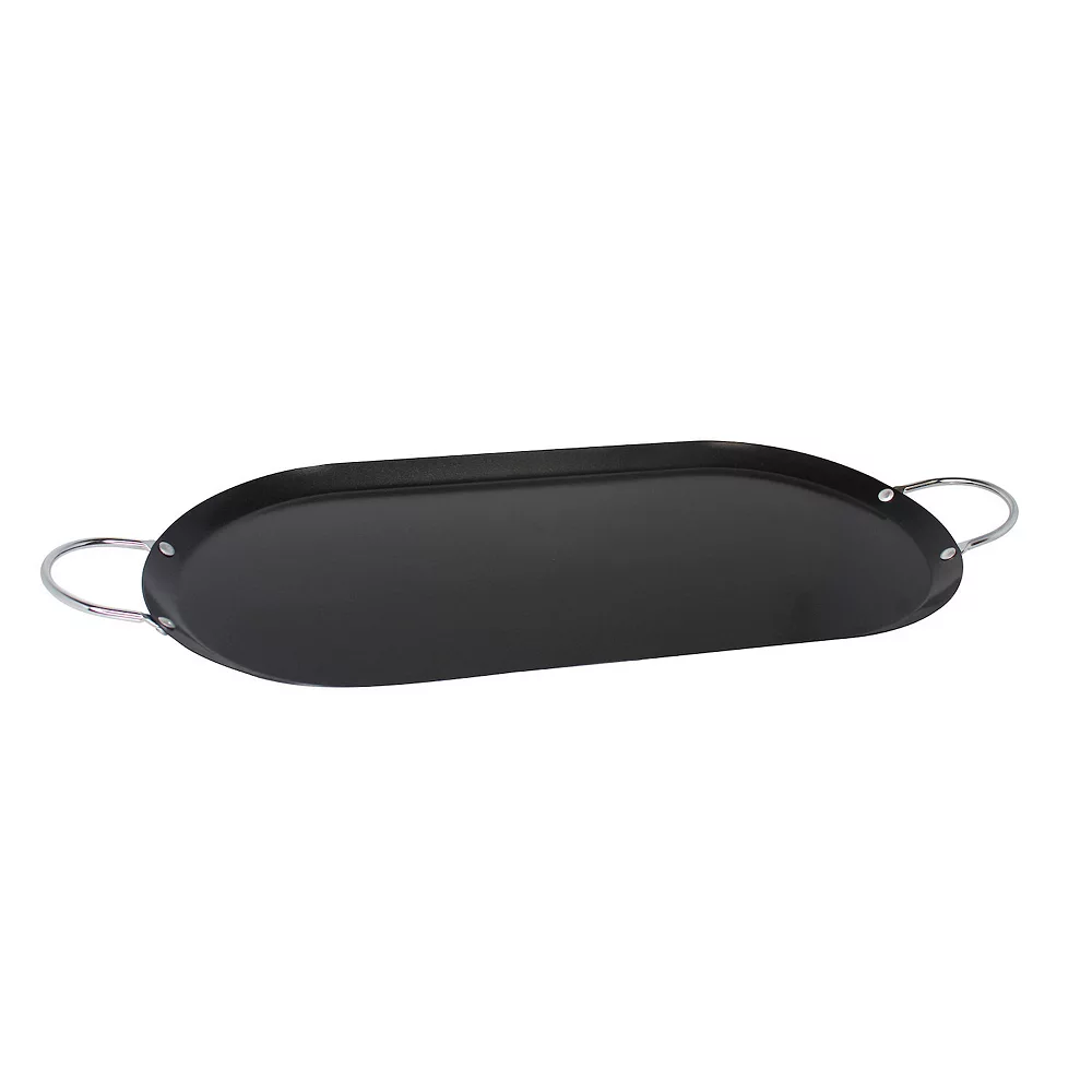 IMUSA 17-in. Carbon Steel Oval Comal With Metal Handles 3 IMUSA 17-in. Carbon Steel Oval Comal With Metal Handles