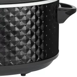 Brentwood SC-136BK 3.5 Quart Kitchen Electric Slow Cooker Pot, Diamond Black -Home-Kitchen 5764628 ALT