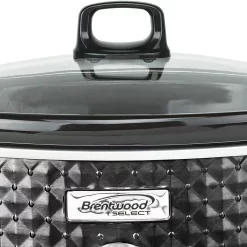 Brentwood SC-136BK 3.5 Quart Kitchen Electric Slow Cooker Pot, Diamond Black -Home-Kitchen 5764628 ALT3