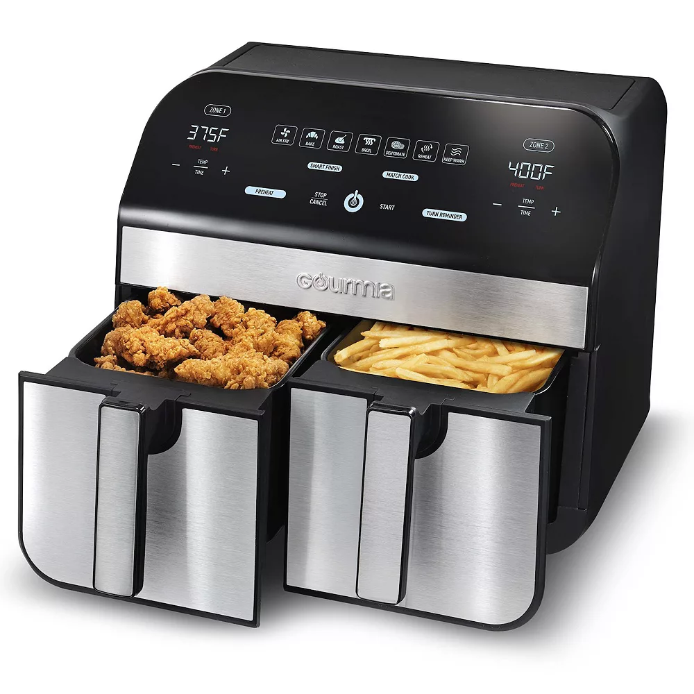Gourmia 10-qt. Dual Air Fryer 5 Gourmia 10-qt. Dual Air Fryer - Image 3