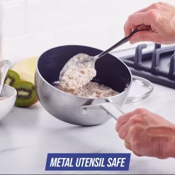 Blue Diamond Tri-Ply Stainless Steel Ceramic Nonstick 15-pc. Cookware Set 9 Blue Diamond Tri-Ply Stainless Steel Ceramic Nonstick 15-pc. Cookware Set -Home-Kitchen 5826379 ALT3