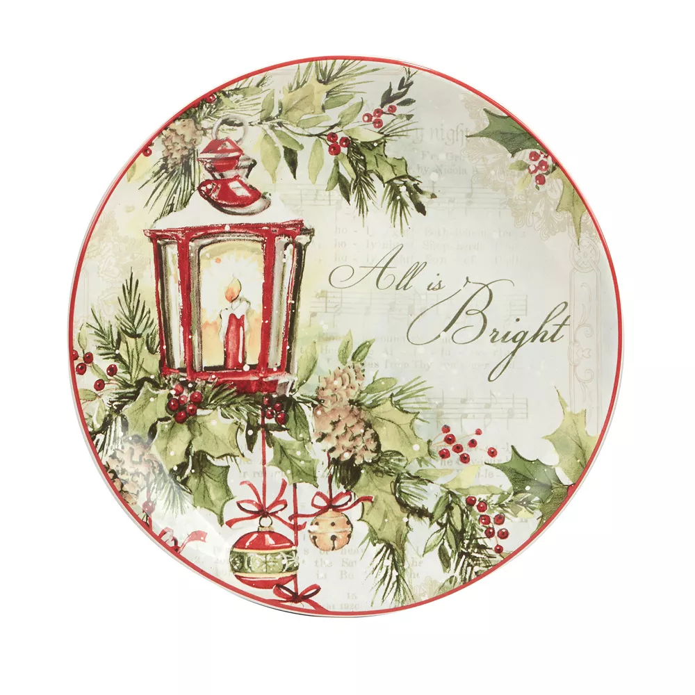 Certified International Silent Night 4-pc. Dessert Plate Set 5 Certified International Silent Night 4-pc. Dessert Plate Set - Image 3