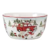 Certified International Red Truck Snowman Deep Bowl -Home-Kitchen 5829264