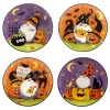 Certified International Halloween Gnomes 4-pc. Dessert Plate Set -Home-Kitchen 5830632