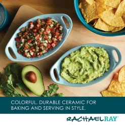 Rachael Ray Ceramics 2-pc. Oval Au Gratin Set -Home-Kitchen 5839296 ALT5